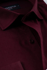 Oxblood Refined Men's Dress Shirt